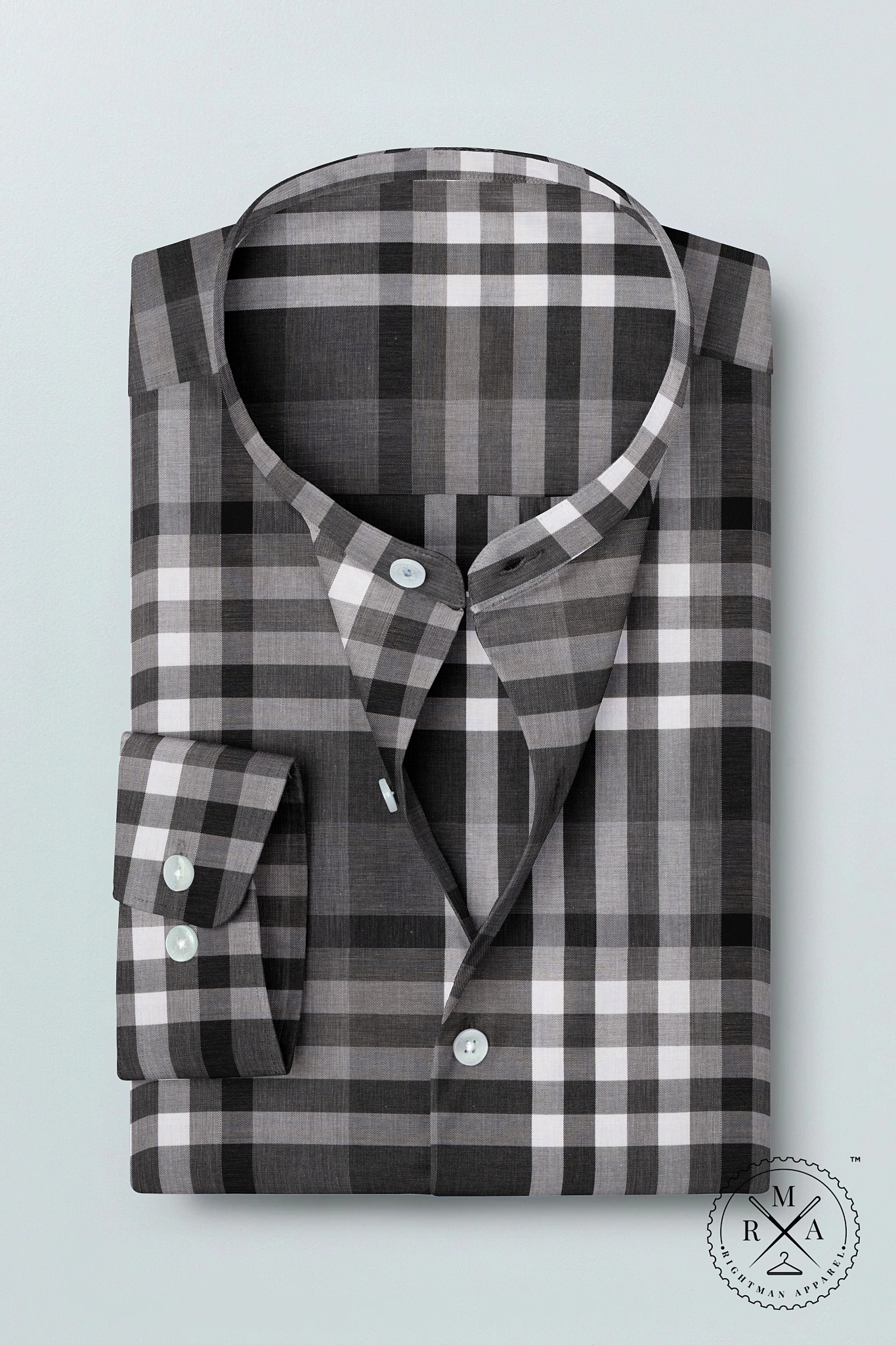 Black & White Multiple Checks Shirt SH208